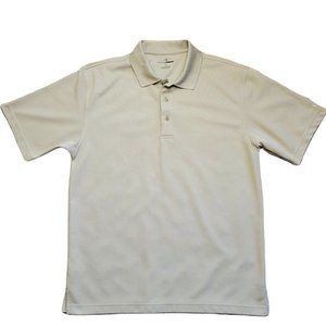 Grand Slam Beige Short Sleeve Golf Polo Men's Size Large